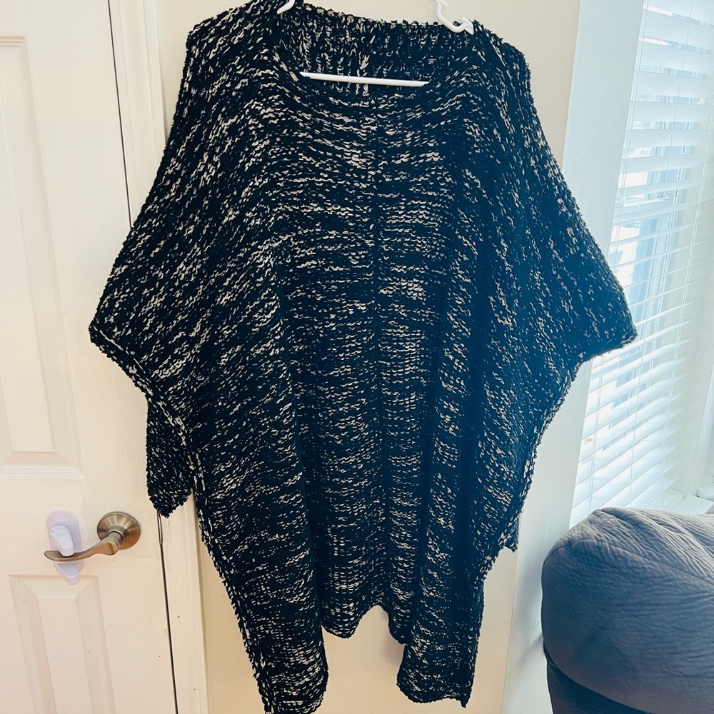 Zara poncho knit sweater